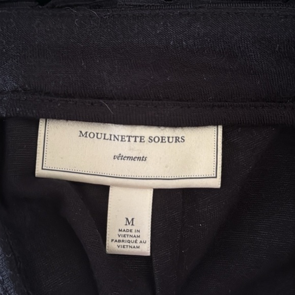 Anthropologie Moulinette Soeurs black lace midi skirt medium ruffle formal party - Picture 11 of 12